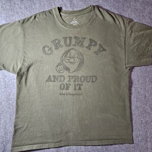 4 X $15. Disney By Hanes 100% Cotton Olive Green Grumpy Short Sleeve Tee